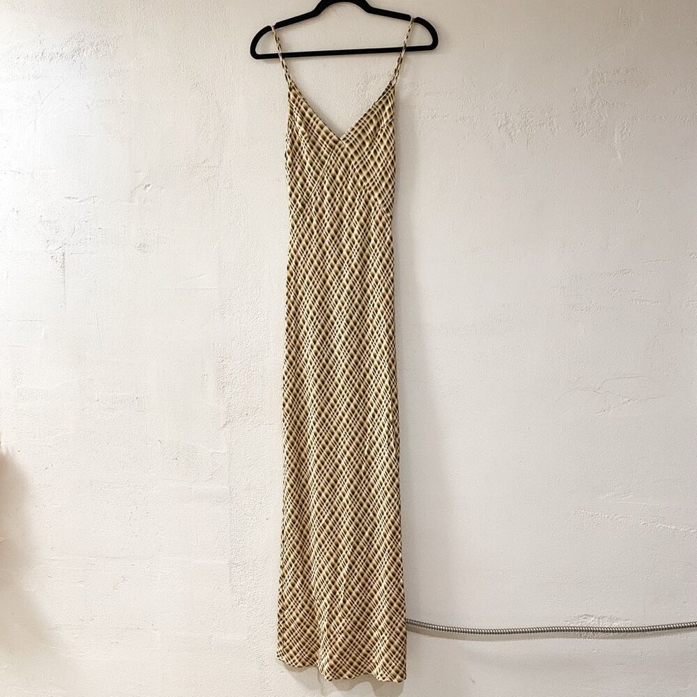 Dissh Dilan Satin Midi Slip Dress in Green Size 4 - Picture 2 of 8